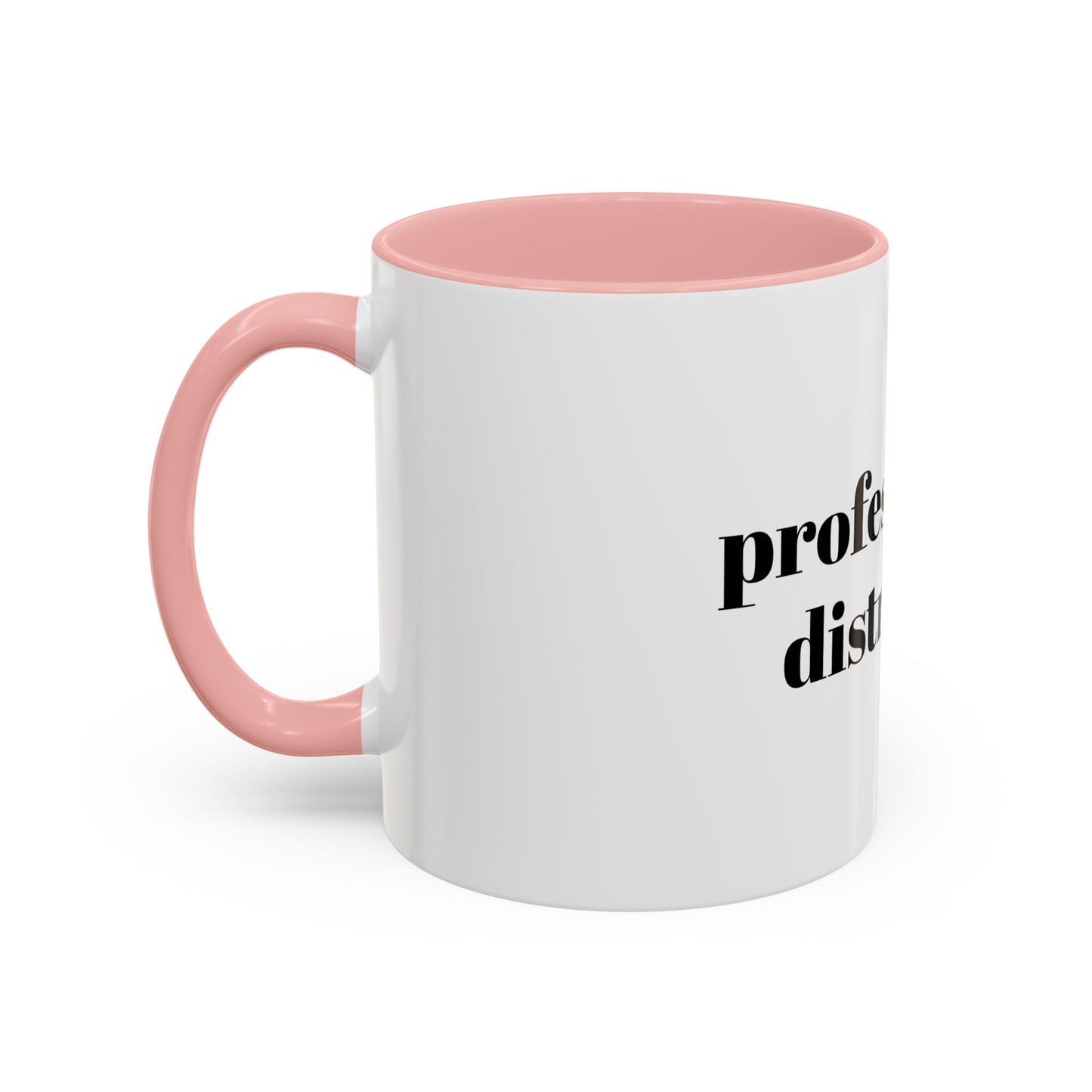 Professionally Distracted Accent Coffee Mug — Funny Office Coffee Cup (11/15oz)