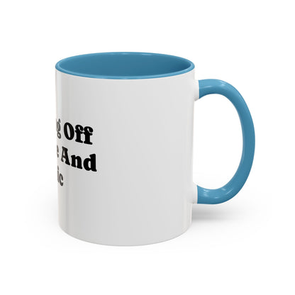 Running On Caffeine And Panic Coffee Mug | Accent Mug 11oz 15oz