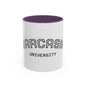 Sarcasm University Accent Coffee Mug — Funny Novelty Tea & Coffee Cup