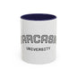 Sarcasm University Accent Coffee Mug — Funny Novelty Tea & Coffee Cup
