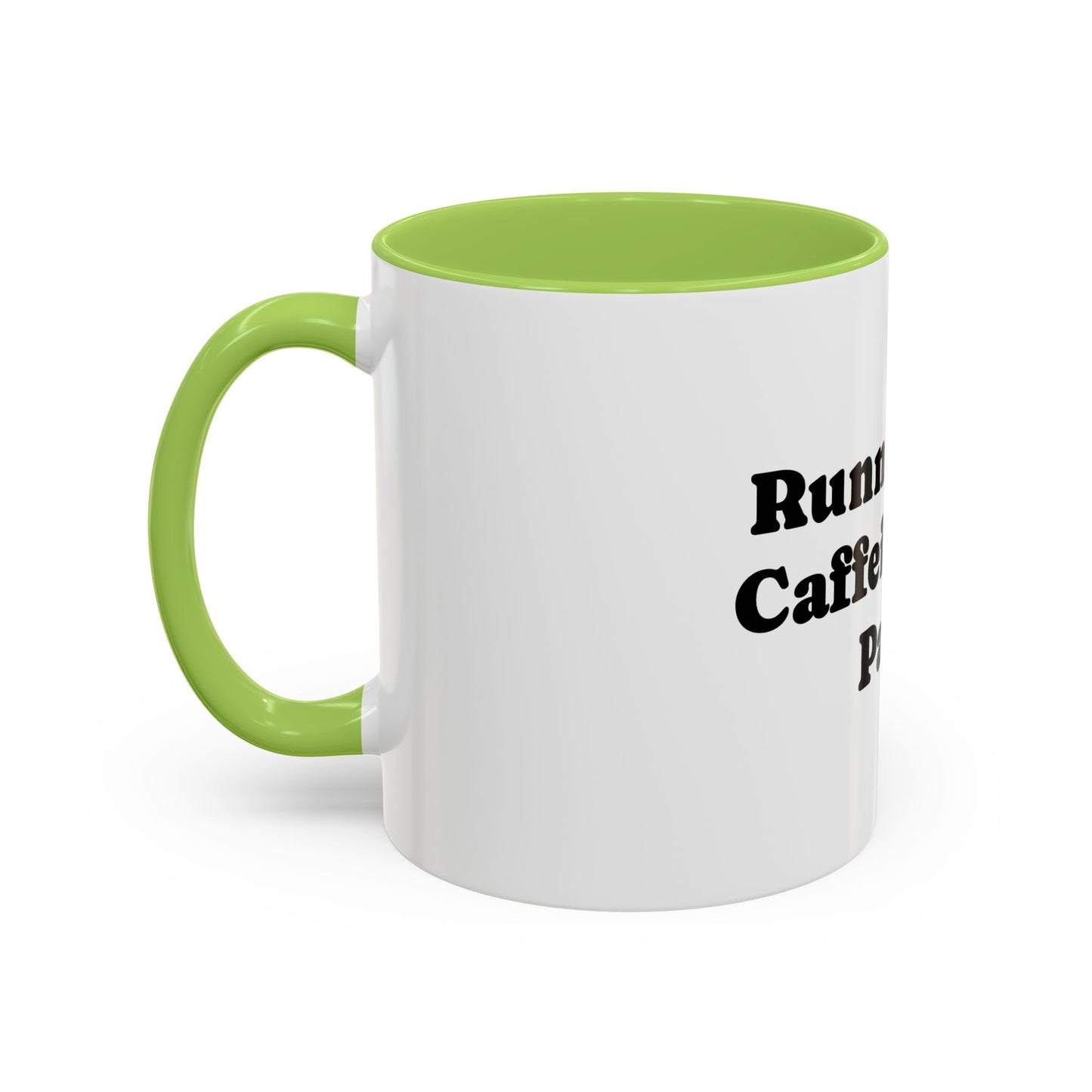 Running On Caffeine And Panic Coffee Mug | Accent Mug 11oz 15oz