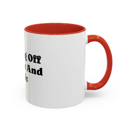 Running On Caffeine And Panic Coffee Mug | Accent Mug 11oz 15oz