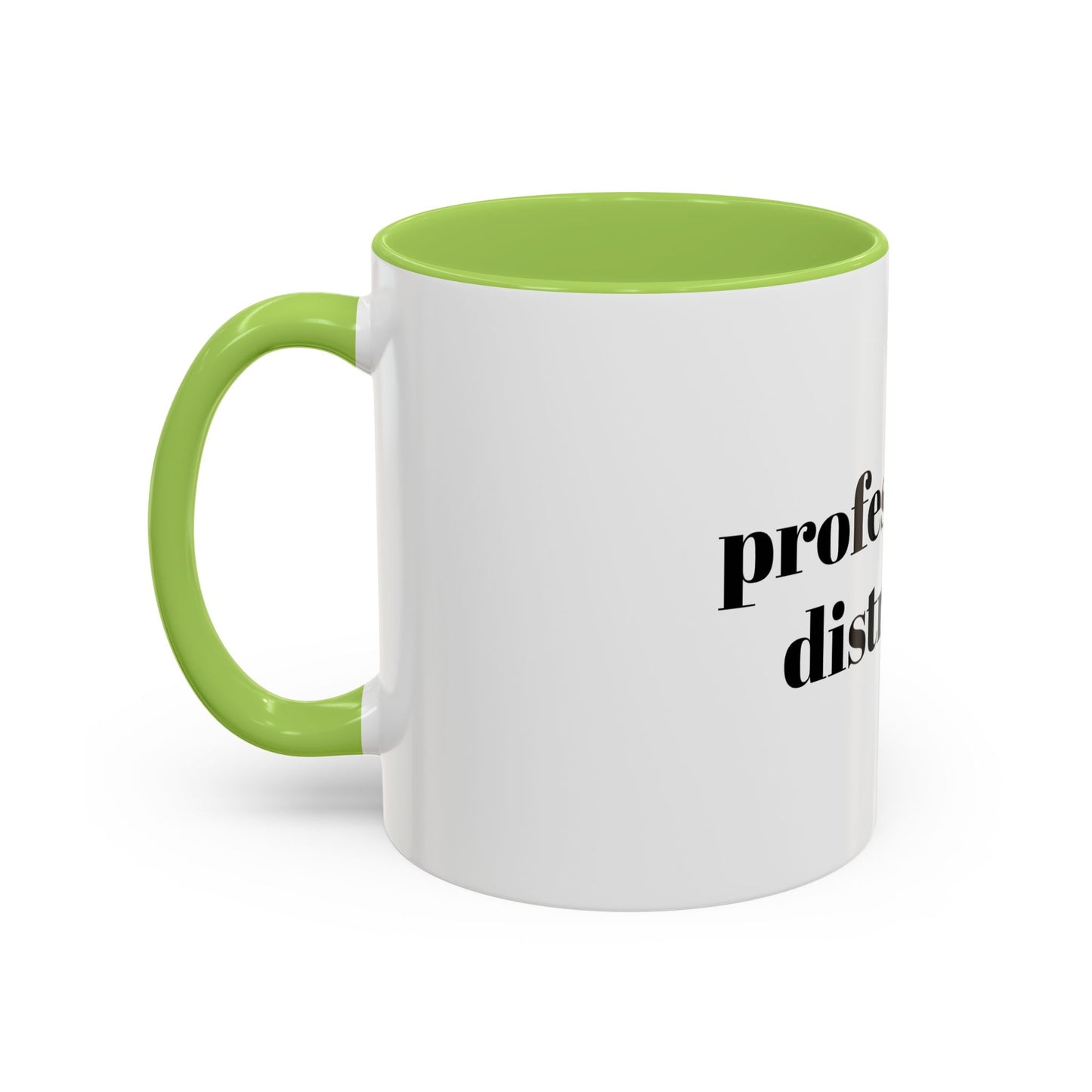 Professionally Distracted Accent Coffee Mug — Funny Office Coffee Cup (11/15oz)