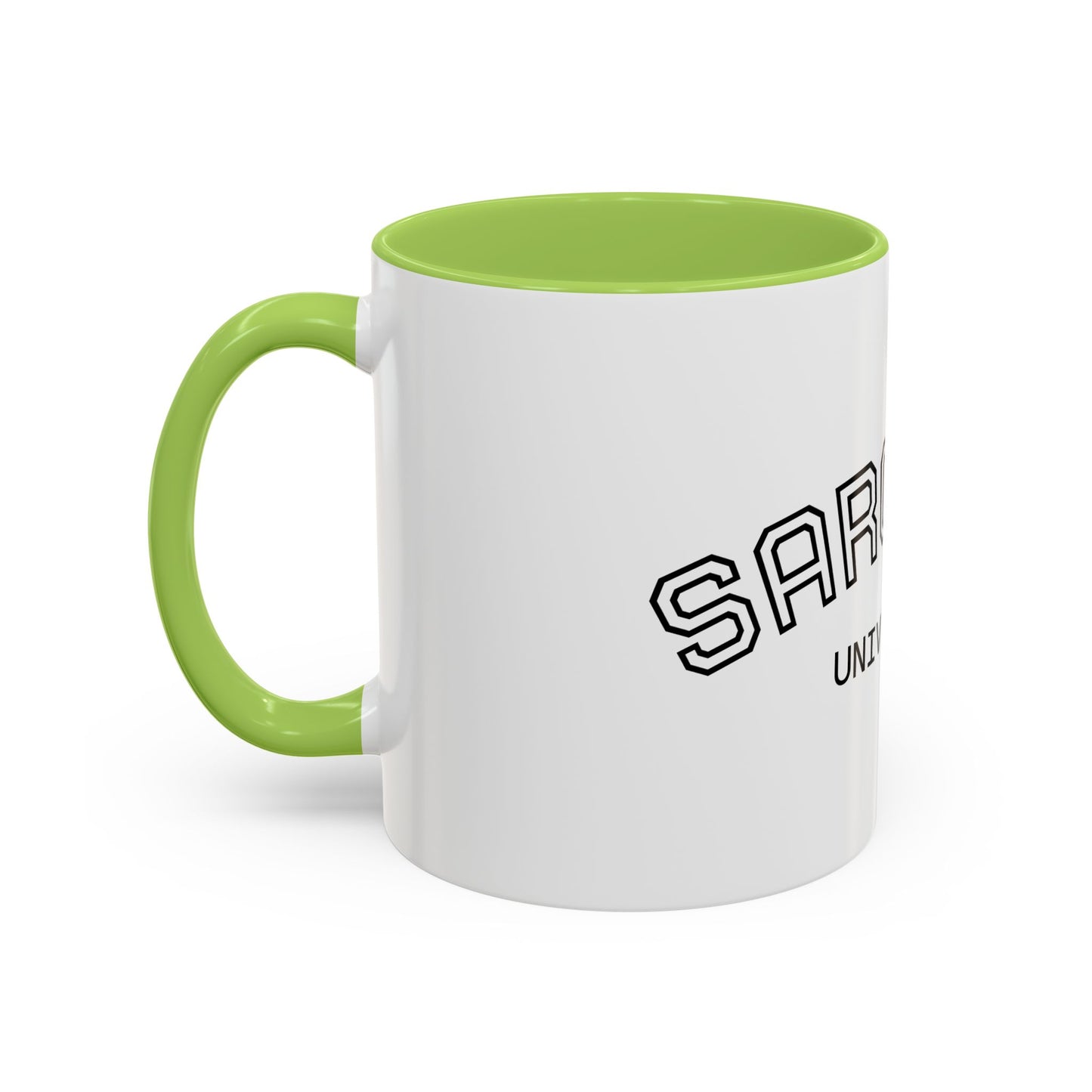 Sarcasm University Accent Coffee Mug — Funny Novelty Tea & Coffee Cup