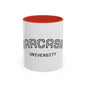 Sarcasm University Accent Coffee Mug — Funny Novelty Tea & Coffee Cup