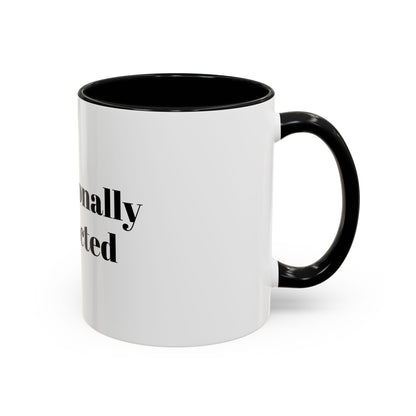 Professionally Distracted Accent Coffee Mug — Funny Office Coffee Cup (11/15oz)