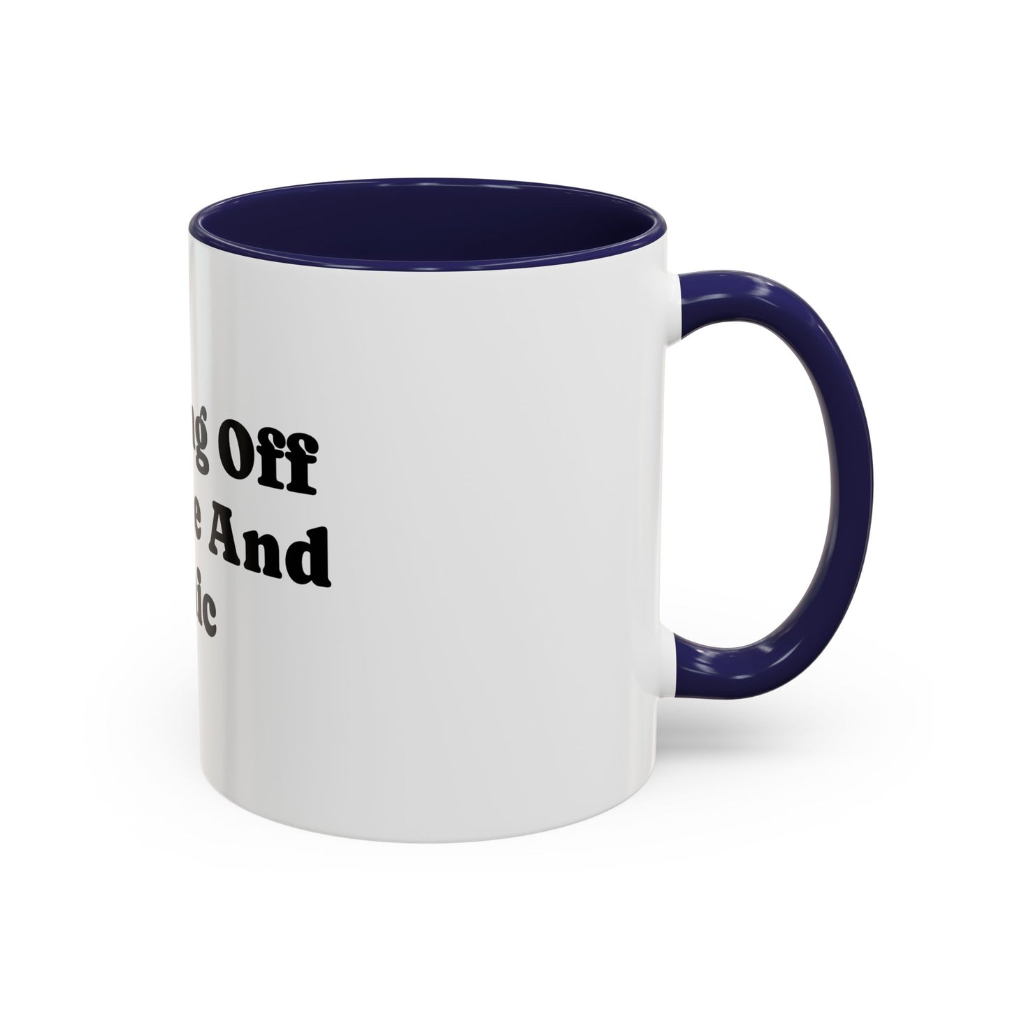 Running On Caffeine And Panic Coffee Mug | Accent Mug 11oz 15oz
