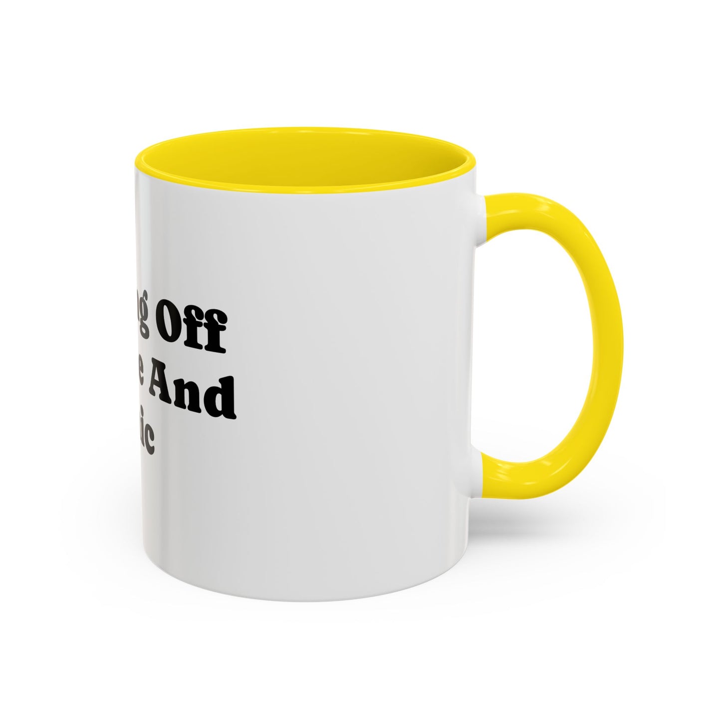 Running On Caffeine And Panic Coffee Mug | Accent Mug 11oz 15oz