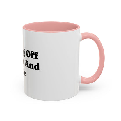 Running On Caffeine And Panic Coffee Mug | Accent Mug 11oz 15oz