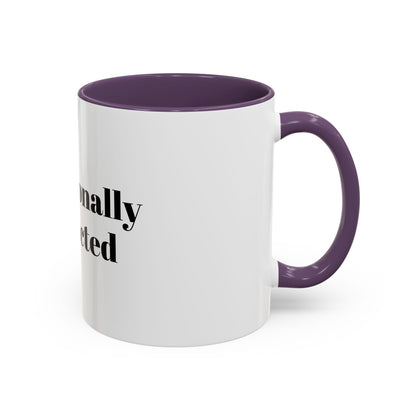 Professionally Distracted Accent Coffee Mug — Funny Office Coffee Cup (11/15oz)
