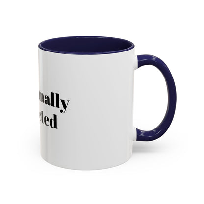 Professionally Distracted Accent Coffee Mug — Funny Office Coffee Cup (11/15oz)