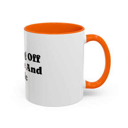 Running On Caffeine And Panic Coffee Mug | Accent Mug 11oz 15oz