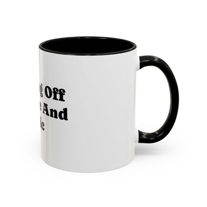 Running On Caffeine And Panic Coffee Mug | Accent Mug 11oz 15oz
