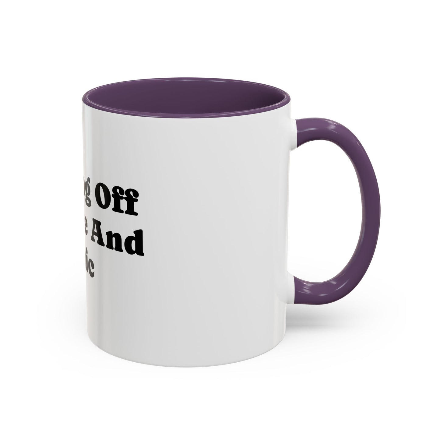 Running On Caffeine And Panic Coffee Mug | Accent Mug 11oz 15oz