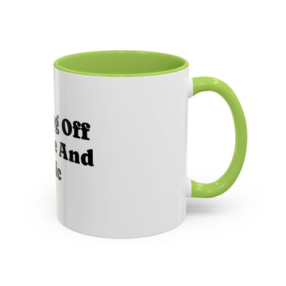 Running On Caffeine And Panic Coffee Mug | Accent Mug 11oz 15oz
